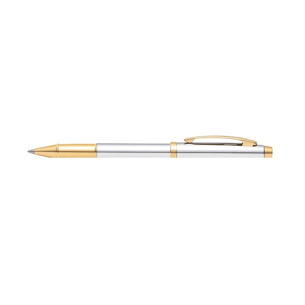Pióro kulkowe 100 - Sheaffer - Chrome Gold Trim