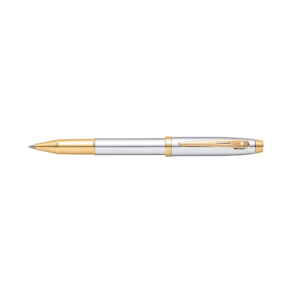 Pióro kulkowe 100 - Sheaffer - Chrome Gold Trim