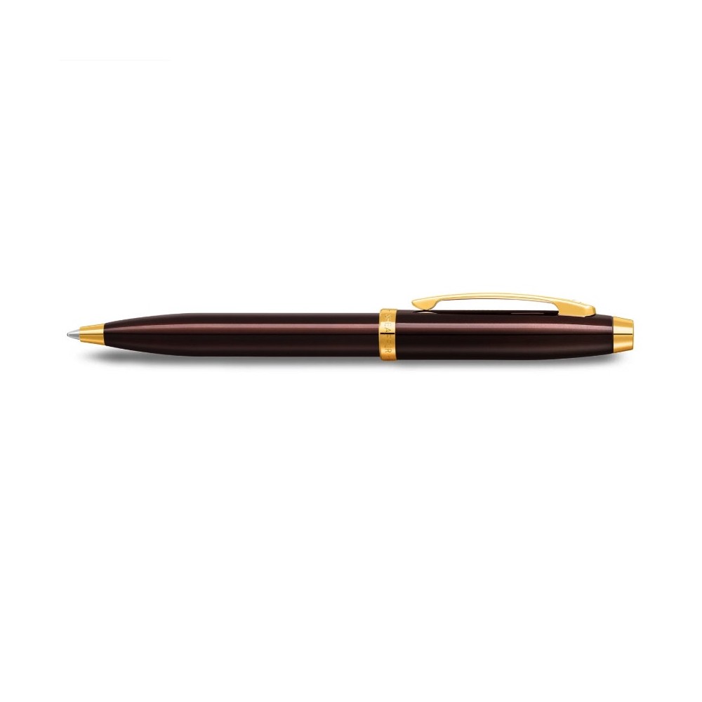 Długopis 100 - Sheaffer - Coffee Brown Gold Trim