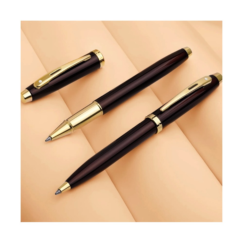 Ballpoint pen 100 - Sheaffer - Coffee Brown Gold Trims