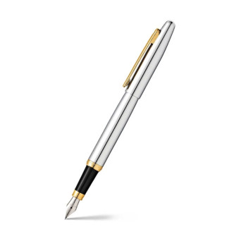 Fountain pen VFM - Sheaffer - Polished Chrome Gold Trim M