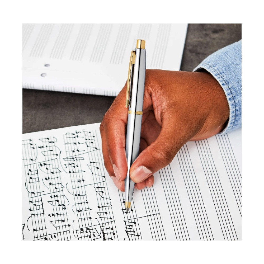 Ballpoint pen VFM - Sheaffer - Polished Chrome Gold Trim