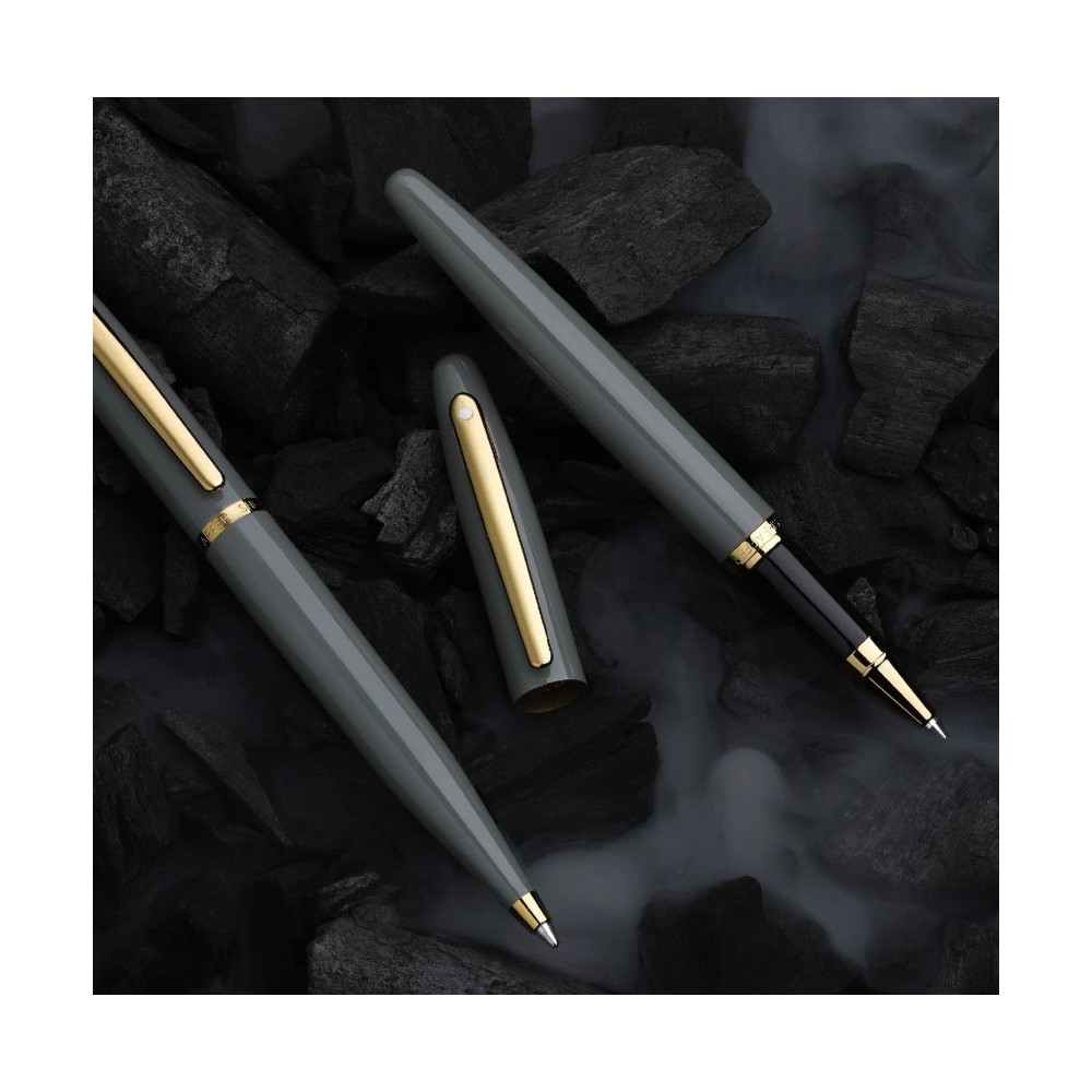 Rollerball pen VFM - Sheaffer - Glossy Light Gray Gold Trim