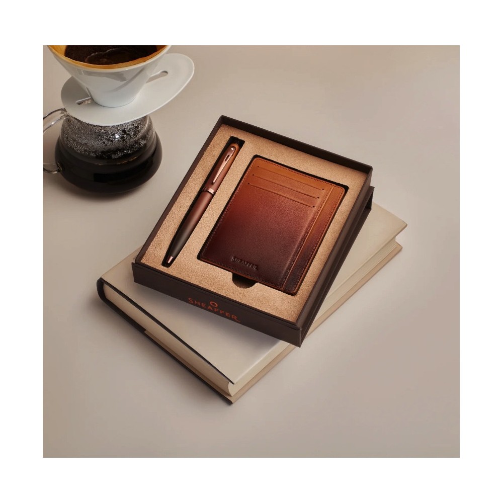100 Coffee Edition Gift Set - Sheaffer - ballpoint pen and card holder