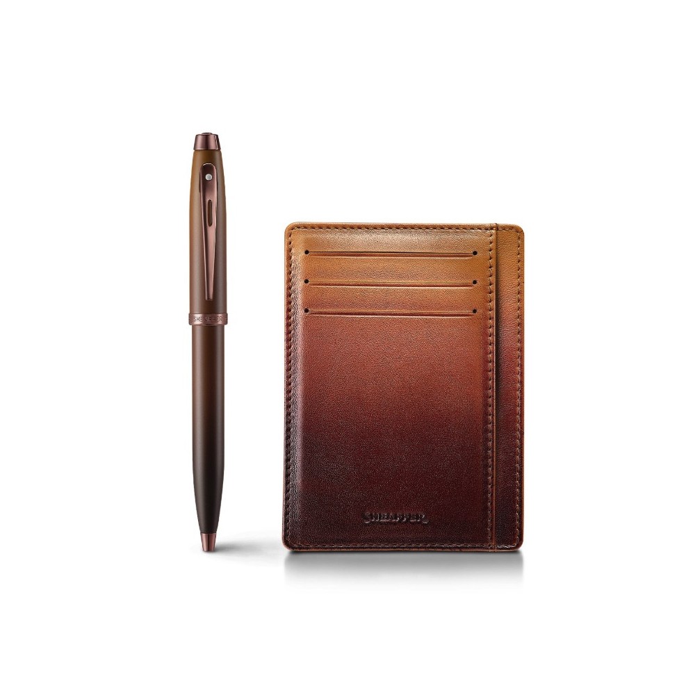 100 Coffee Edition Gift Set - Sheaffer - ballpoint pen and card holder