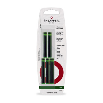 Naboje atramentowe - Sheaffer - Green 5 szt.
