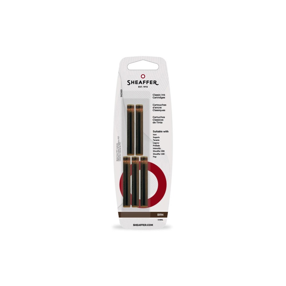 Classic ink cartridges - Sheaffer - Brown 5 pcs
