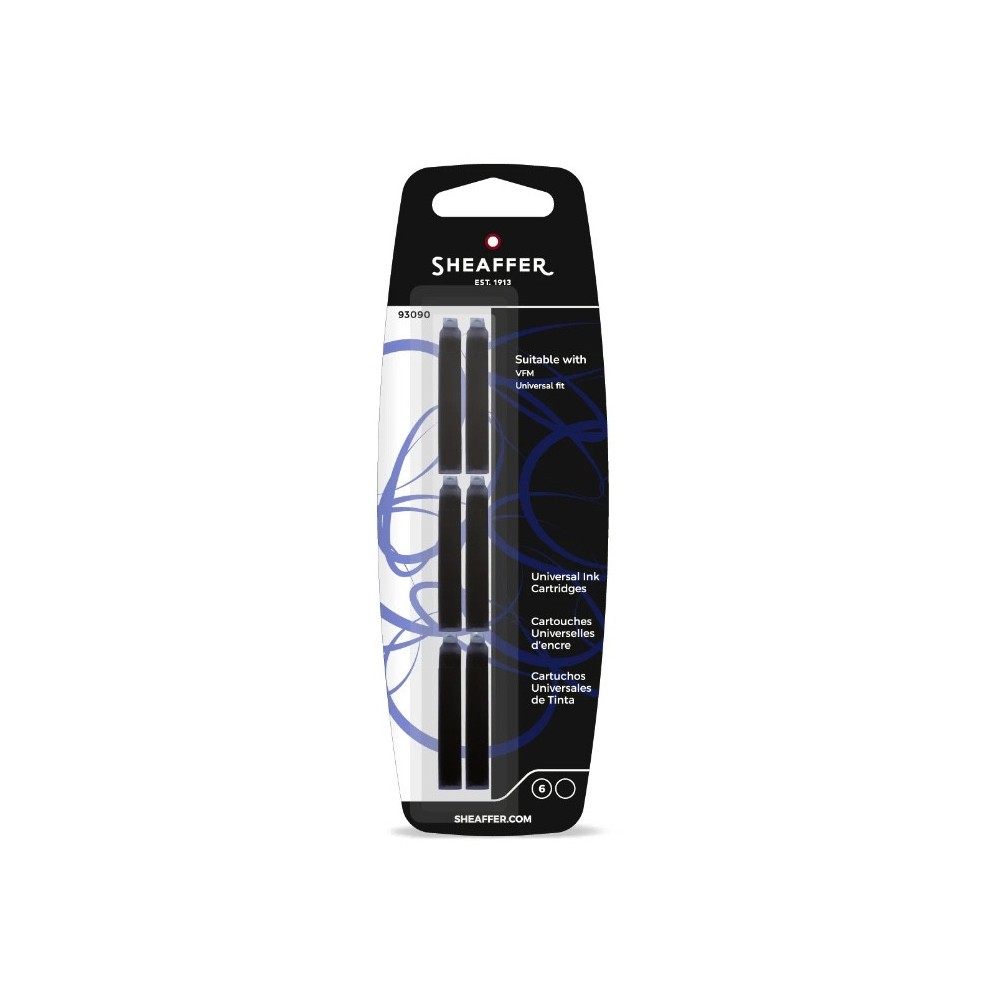 VFM ink cartridges - Sheaffer - Black 6 pcs