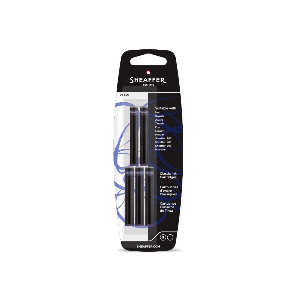 Classic ink cartridges - Sheaffer - Black 5 pcs