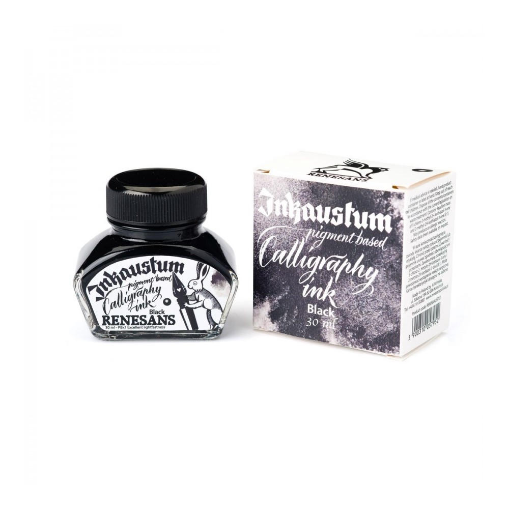 Atrament pigmentowy Inkaustum - Renesans - czarny 30 ml