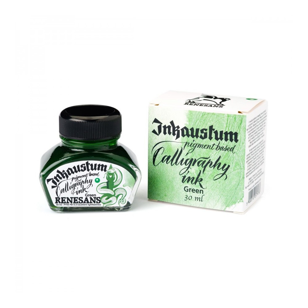 Inkaustum pigment based ink - Renesans - green 30 ml
