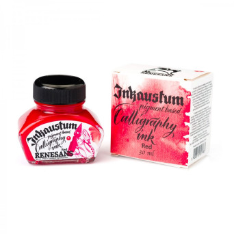 Atrament pigmentowy Inkaustum - Renesans - czerwony 30 ml