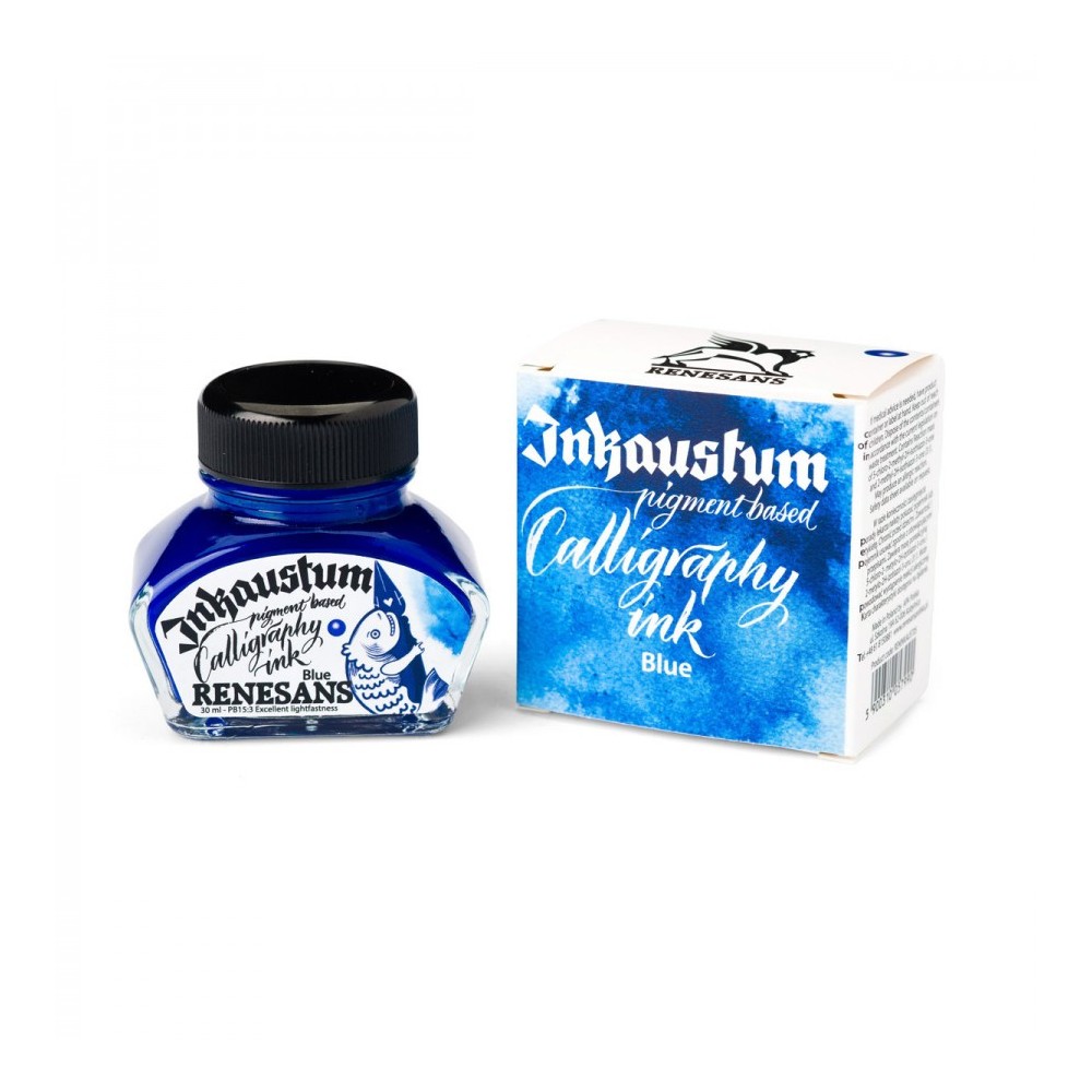 Inkaustum pigment based ink - Renesans - blue 30 ml