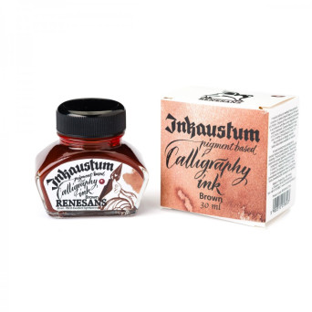 Atrament pigmentowy Inkaustum - Renesans - brązowy 30 ml