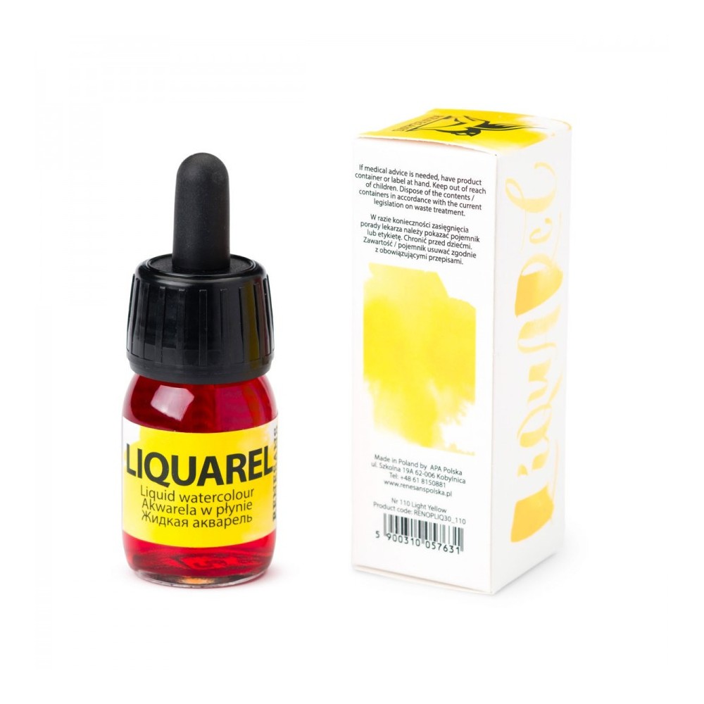 Liquarel liquid watercolour - Renesans - Light Yellow 30 ml
