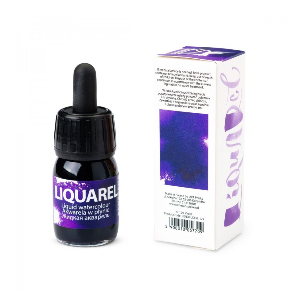 Farba akwarelowa w płynie Liquarel - Renesans - Violet 30 ml