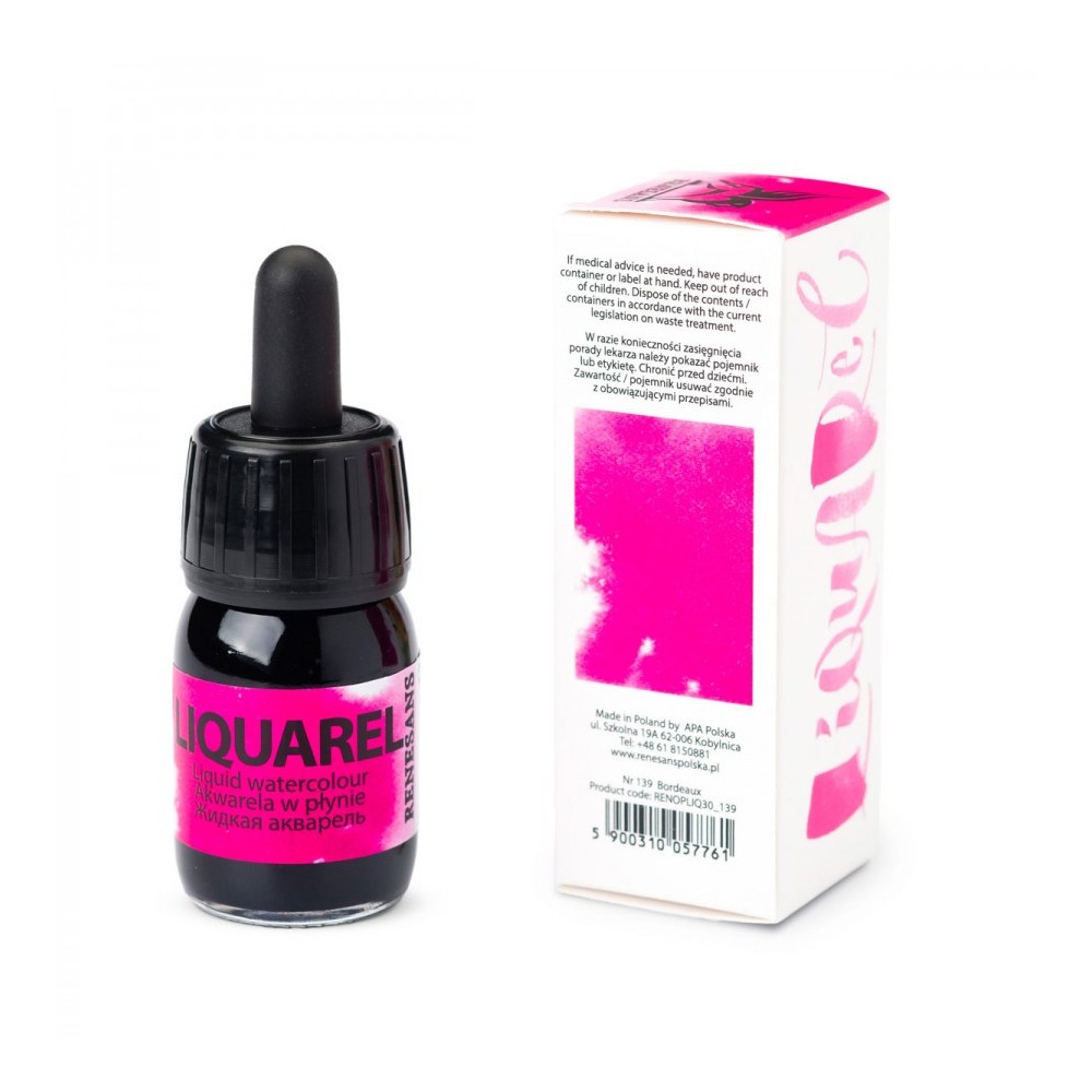 Liquarel liquid watercolour - Renesans - Bordeaux 30 ml