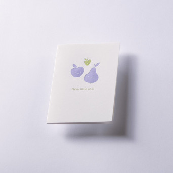 Kartka okolicznościowa A6 - Gmund - Little One Fruities lilac