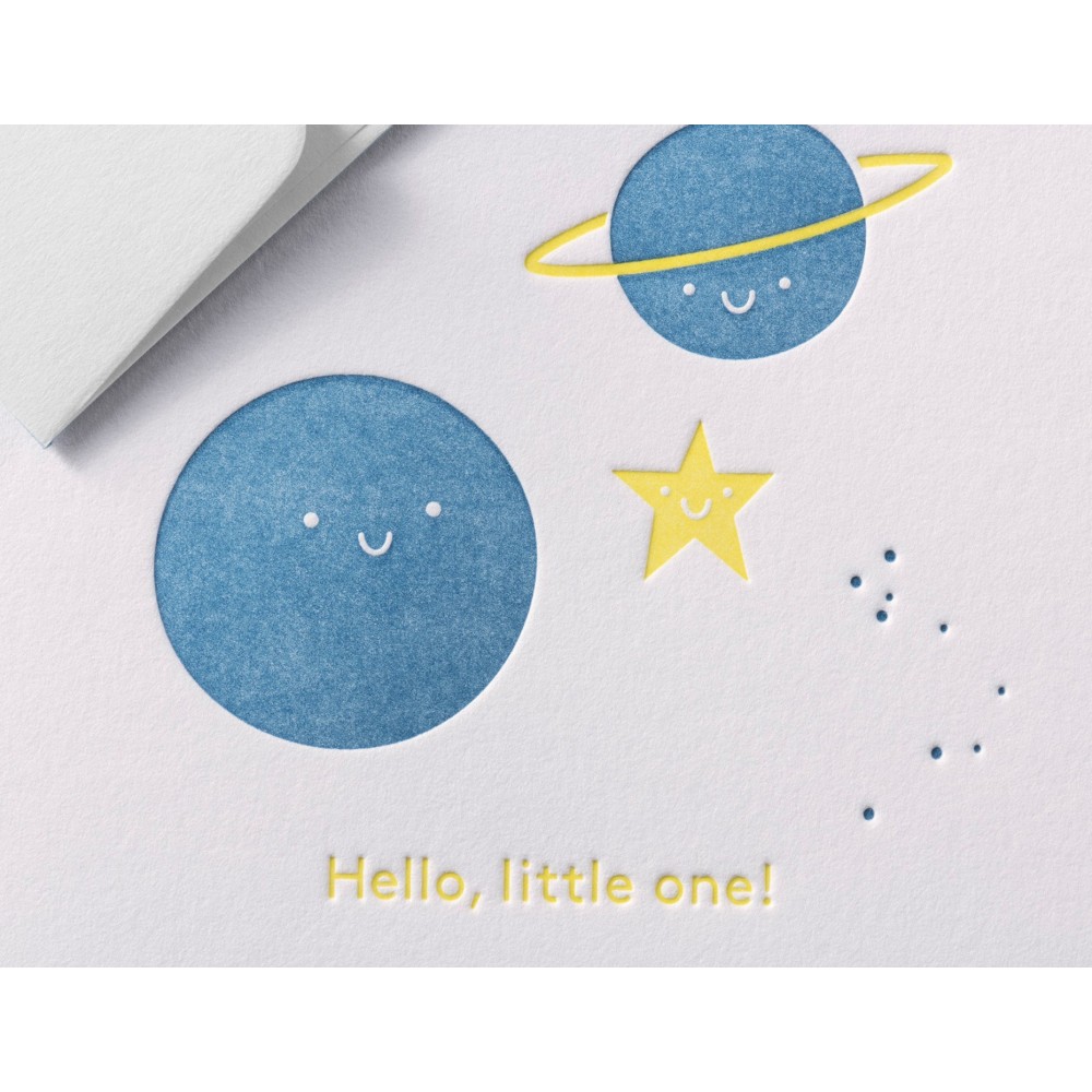 Kartka okolicznościowa A6 - Gmund - Little One Universe Blue