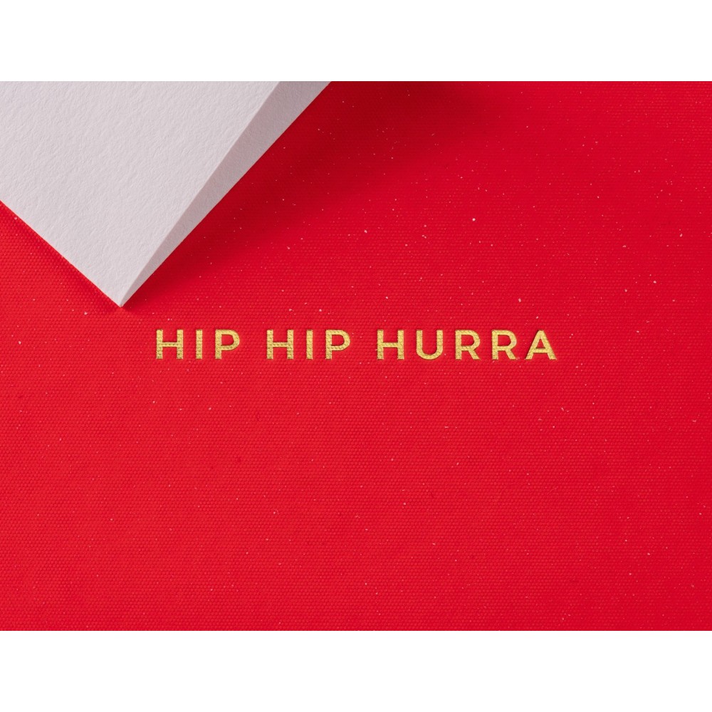 Greeting card A7 - Gmund - Little Color Hip Hip Hurra