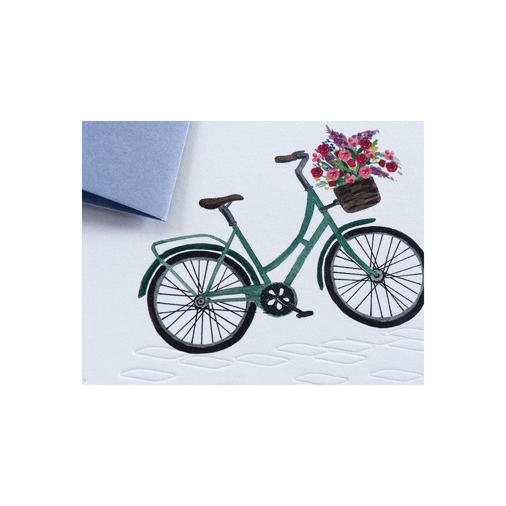 Greeting card A6 - Gmund - Traces at Lake Bicycle