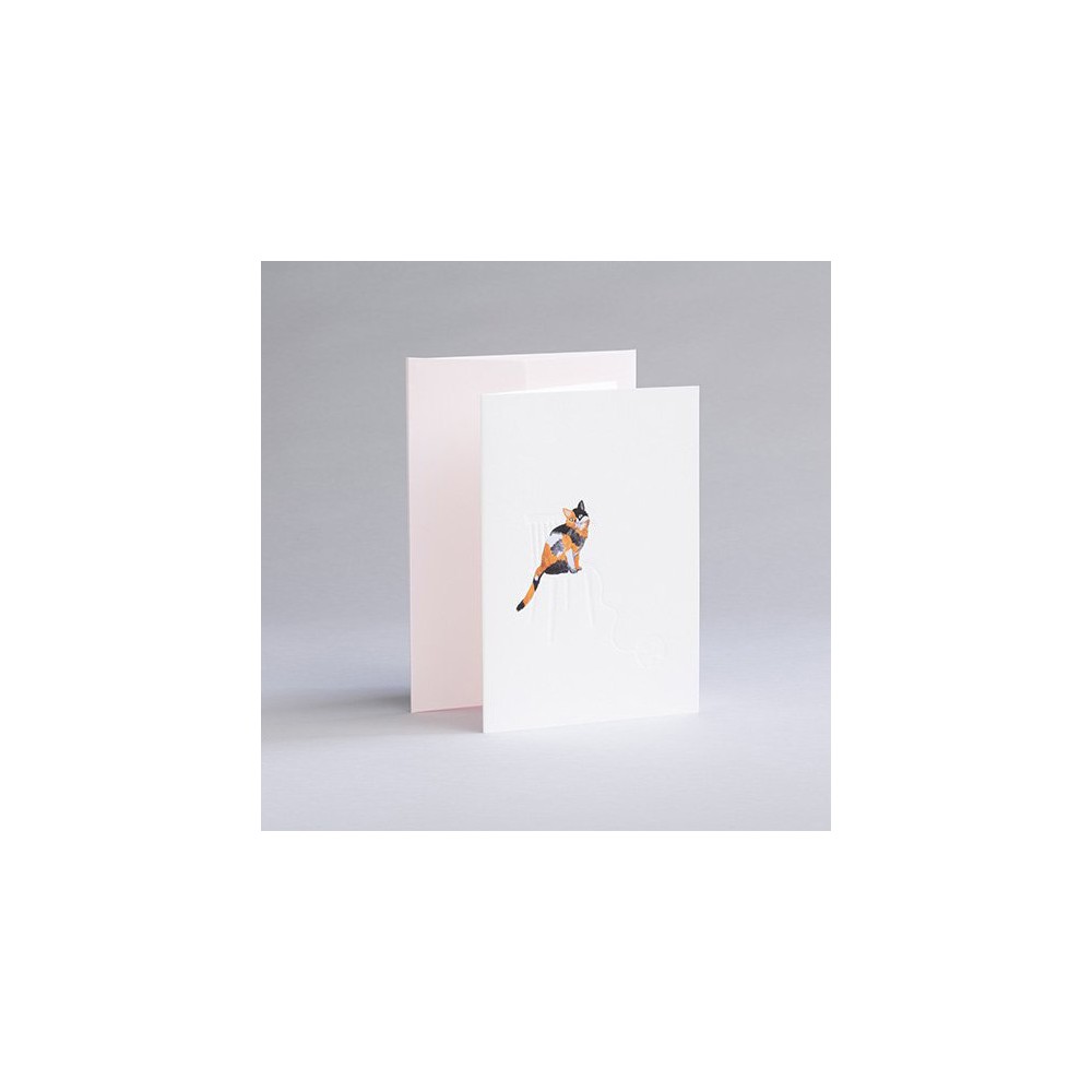 Greeting card A6 - Gmund - Traces at Lake Tortoiseshell Cat
