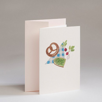 Greeting card A6 - Gmund - Traces at Lake Bavarian Snack