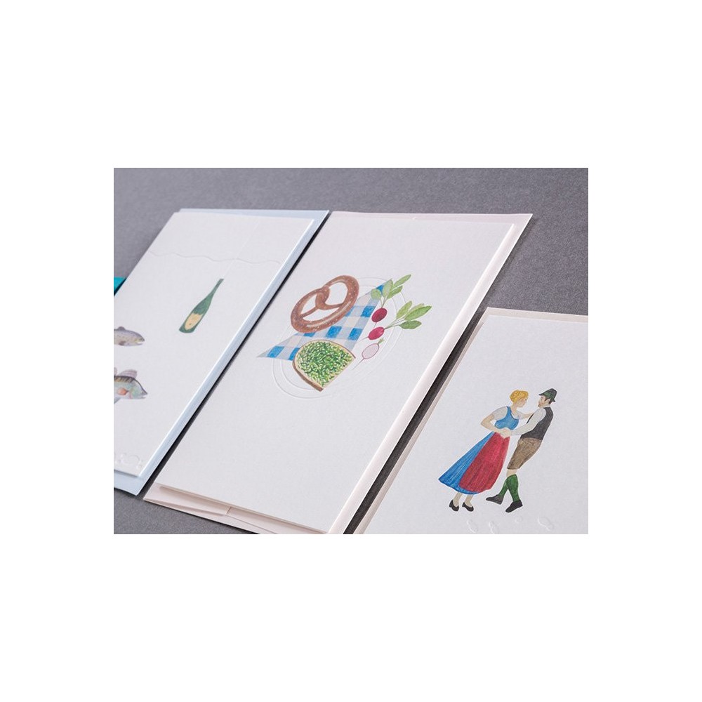 Greeting card A6 - Gmund - Traces at Lake Bavarian Snack