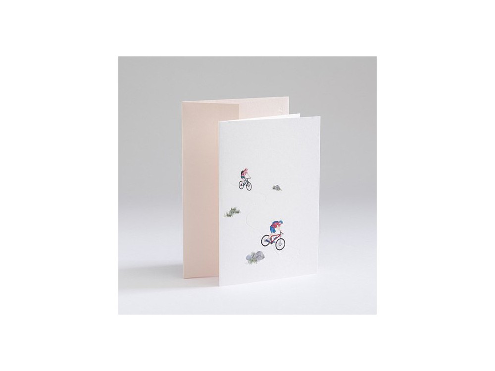 Greeting card A6 - Gmund - Traces at Lake Mountainbike