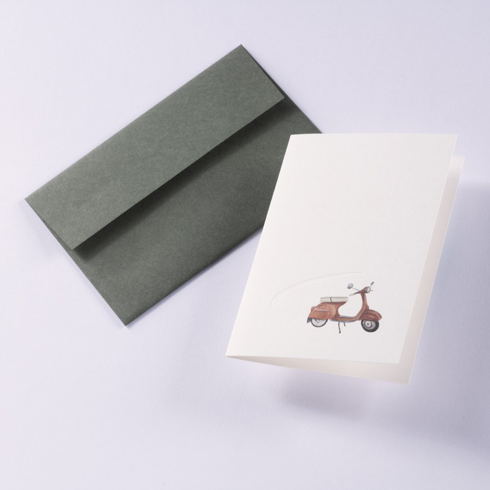 Greeting card A6 - Gmund - Traces at Lake Dolce Vita