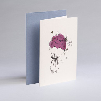 Kartka okolicznościowa A6 - Gmund - Illustration Flowers