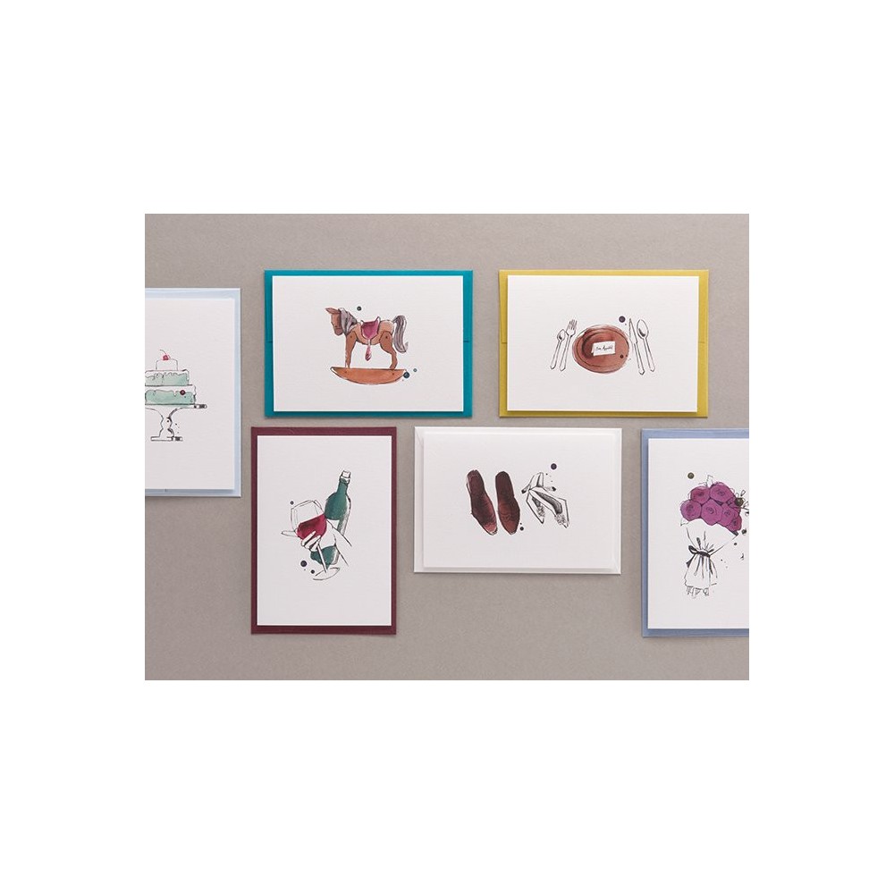 Greeting card A6 - Gmund - Illustration Birthday Cake