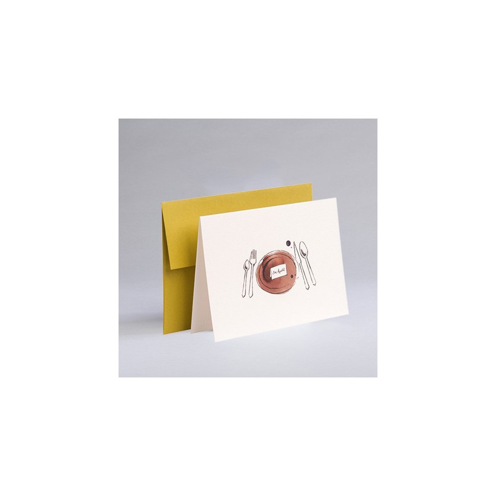 Greeting card A6 - Gmund - Illustration Bon Appétit