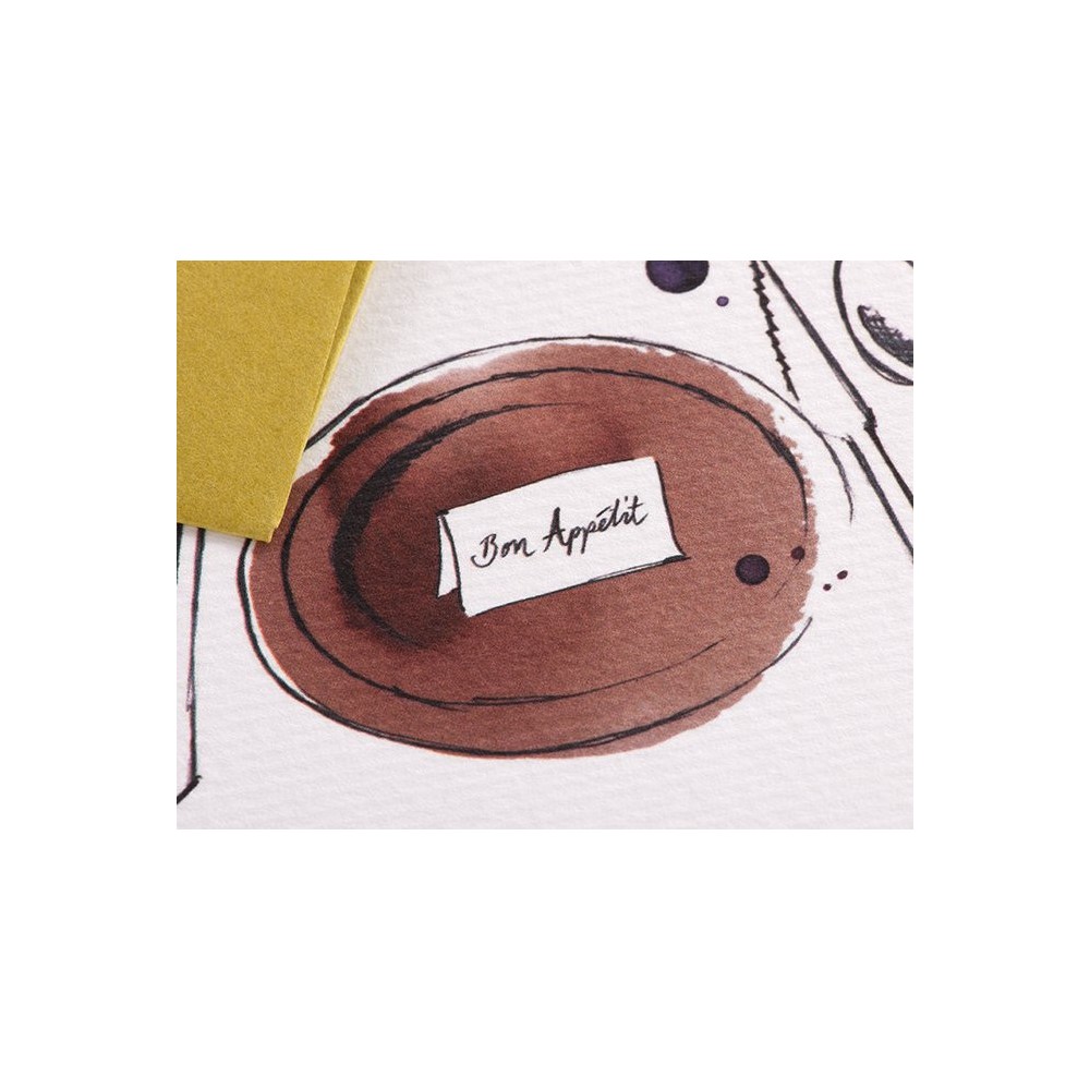 Greeting card A6 - Gmund - Illustration Bon Appétit
