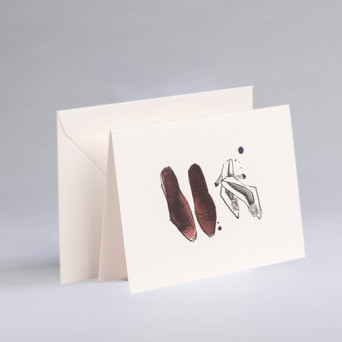 Greeting card A6 - Gmund - Illustration Shoes