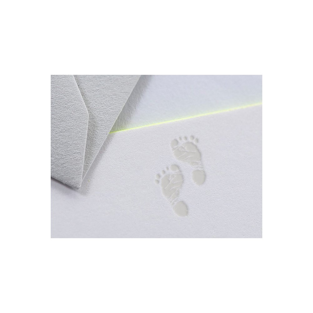 Greeting card A6 - Gmund - Icon Baby Footprint