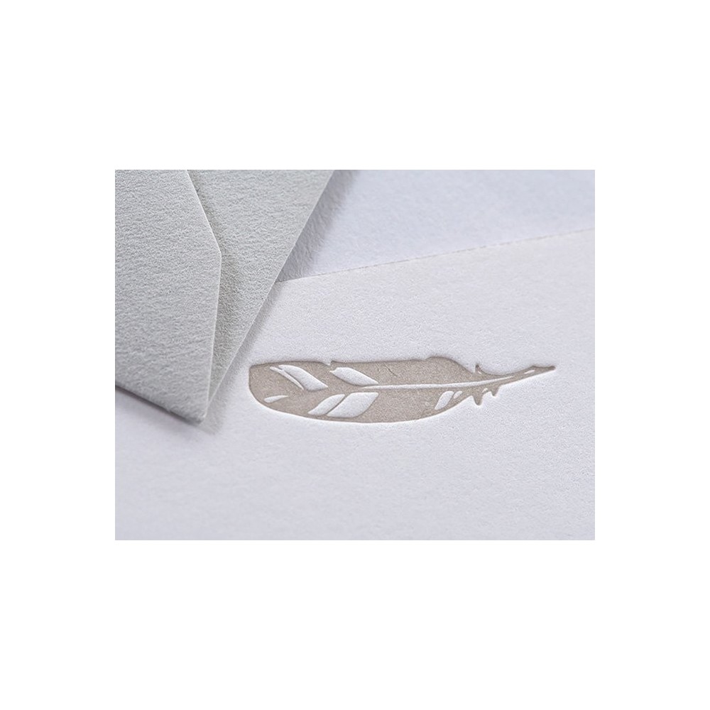 Greeting card A6 - Gmund - Icon Feather