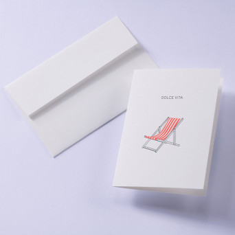 Kartka okolicznościowa A6 - Gmund - Letterpress² Dolce Vita