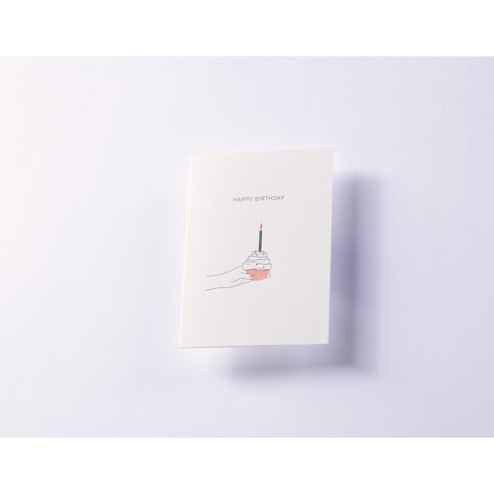 Kartka okolicznościowa A6 - Gmund - Letterpress² Happy Birthday