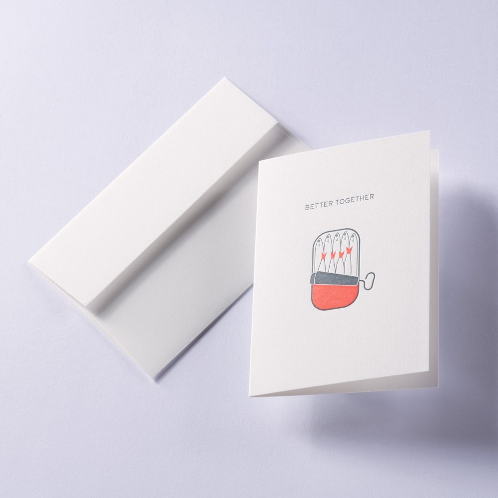 Greeting card A6 - Gmund - Letterpress² Better Together