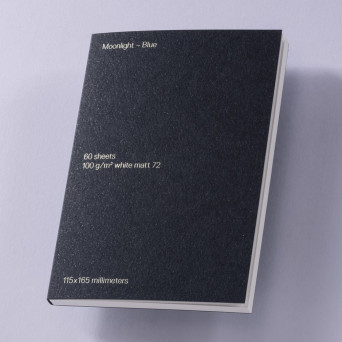 Notes gładki B6 - Gmund - Moonlight Blue 100 g 60 ark.