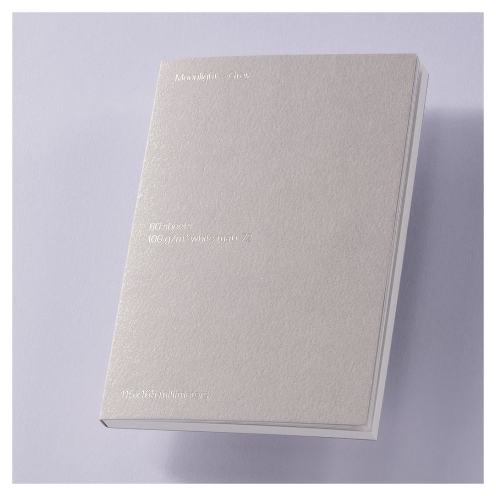 Notes gładki B6 - Gmund - Moonlight Grey 100 g 60 ark.