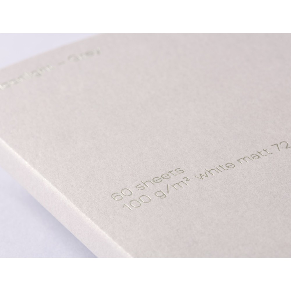 Notes gładki B6 - Gmund - Moonlight Grey 100 g 60 ark.