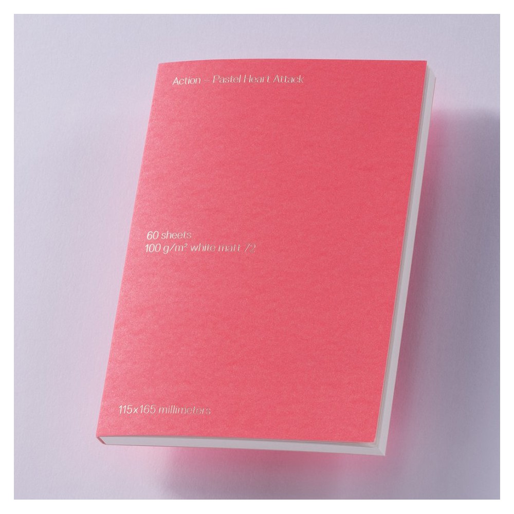 Plain Note(pad) B6 - Gmund - Action Pastel Heart Attack 100 g 60 sheets