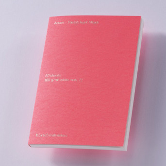 Plain Note(pad) B6 - Gmund - Action Pastel Heart Attack 100 g 60 sheets