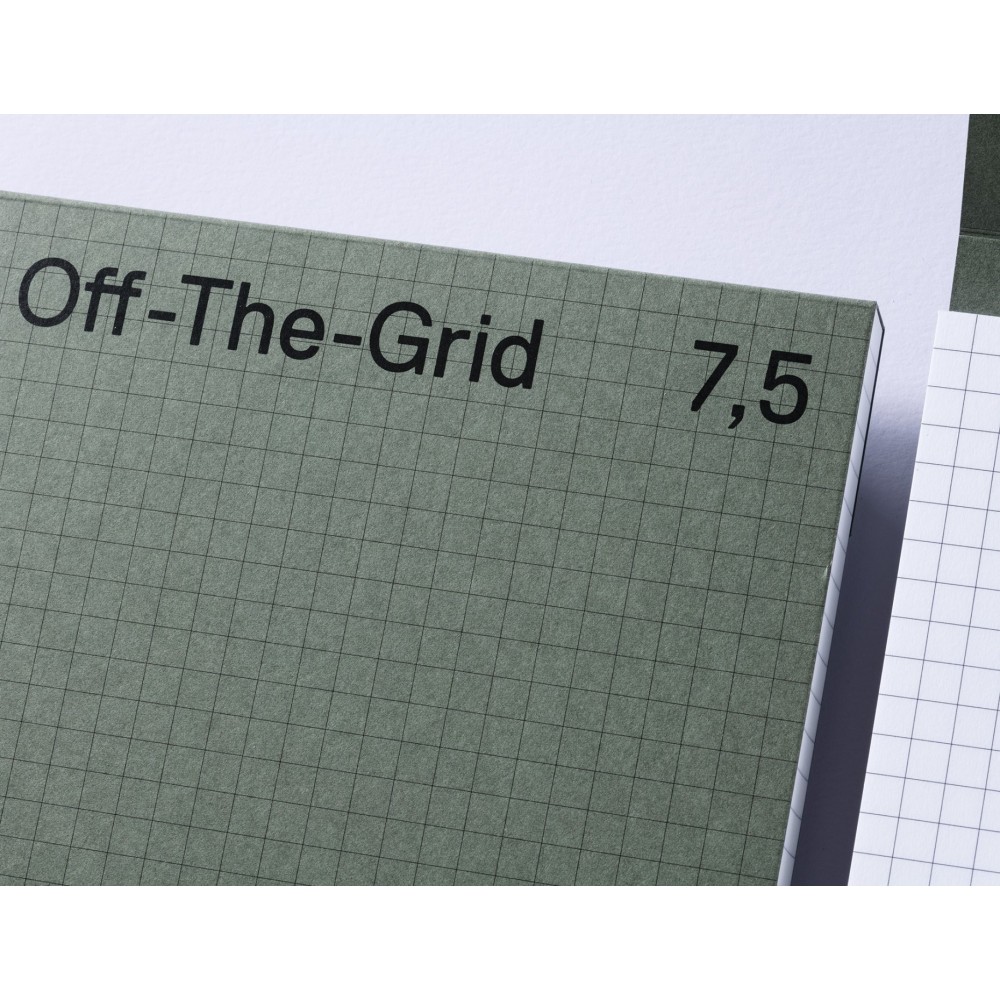 Squared Off-The-Grid 7,5 notepad - Gmund - Forest 100 g 150 sheets
