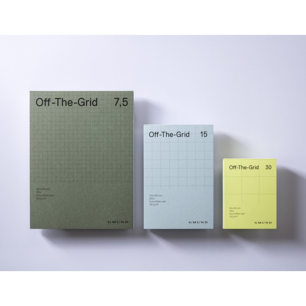 Notes w kratkę Off-The-Grid 15 - Gmund - Sky 100 g 200 ark.