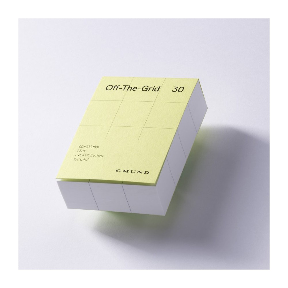 Notes w kratkę Off-The-Grid 30 - Gmund - Lime 100 g 250 ark.