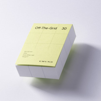 Notes w kratkę Off-The-Grid 30 - Gmund - Lime 100 g 250 ark.