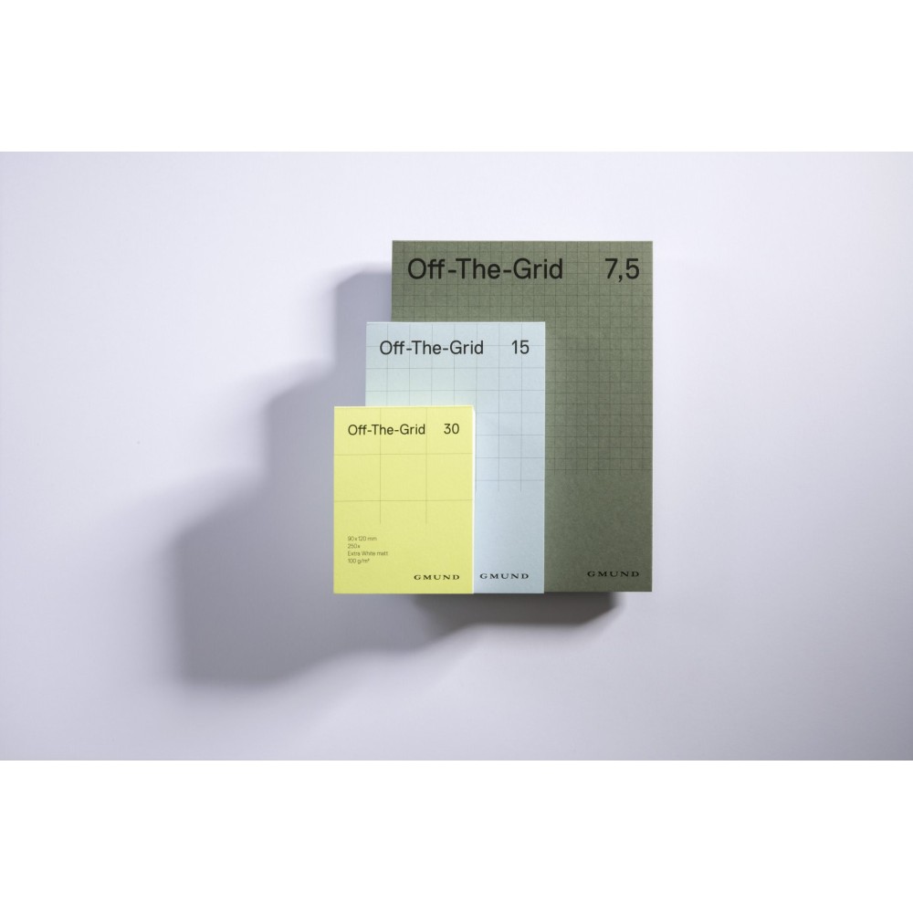 Squared Off-The-Grid 30 notepad - Gmund - Lime 100 g 250 sheets
